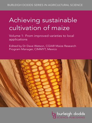 cover image of Achieving sustainable cultivation of maize Volume 1